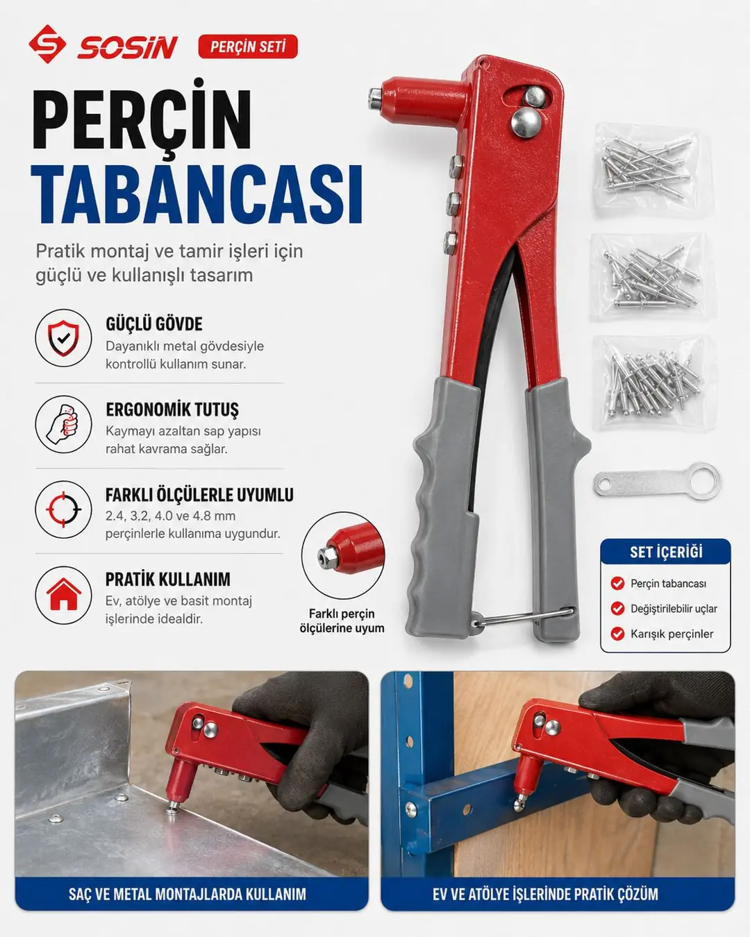 BULUŞ BULMAX DMAX-ŞAHİN-SOSIN PERÇİN MAKİNASI YEDEKLİ