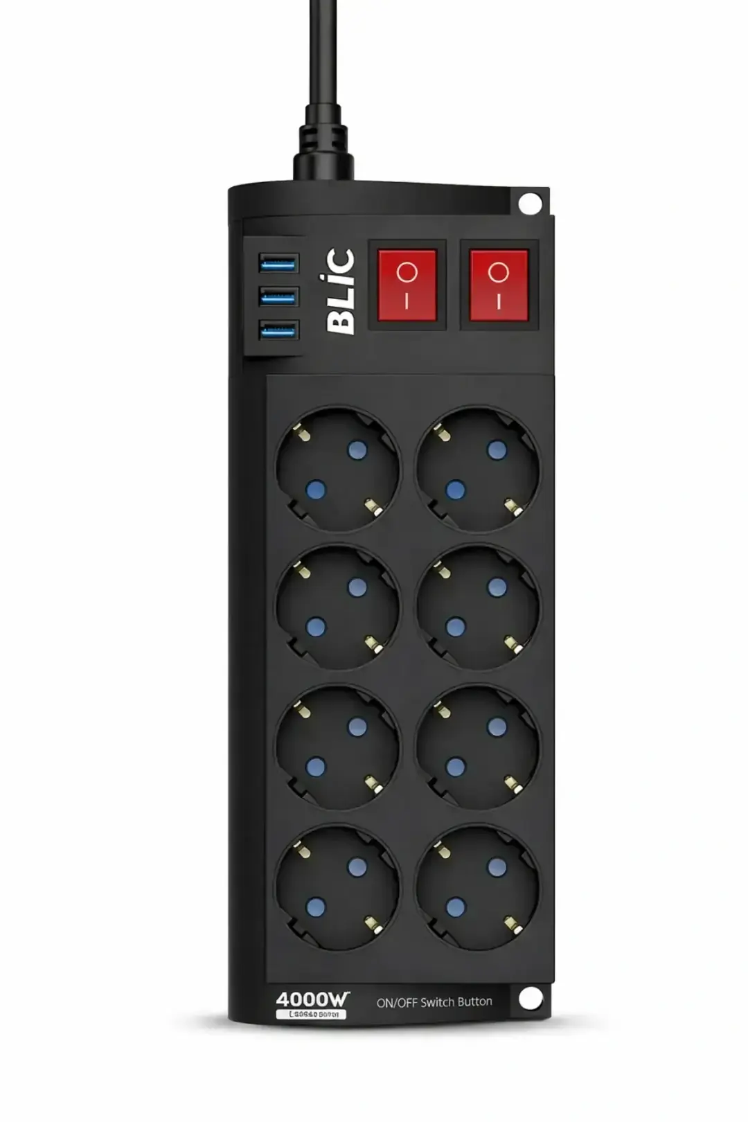 OLGUN BLİC 8Lİ AKIM KORUMALI PRİZ FTR08