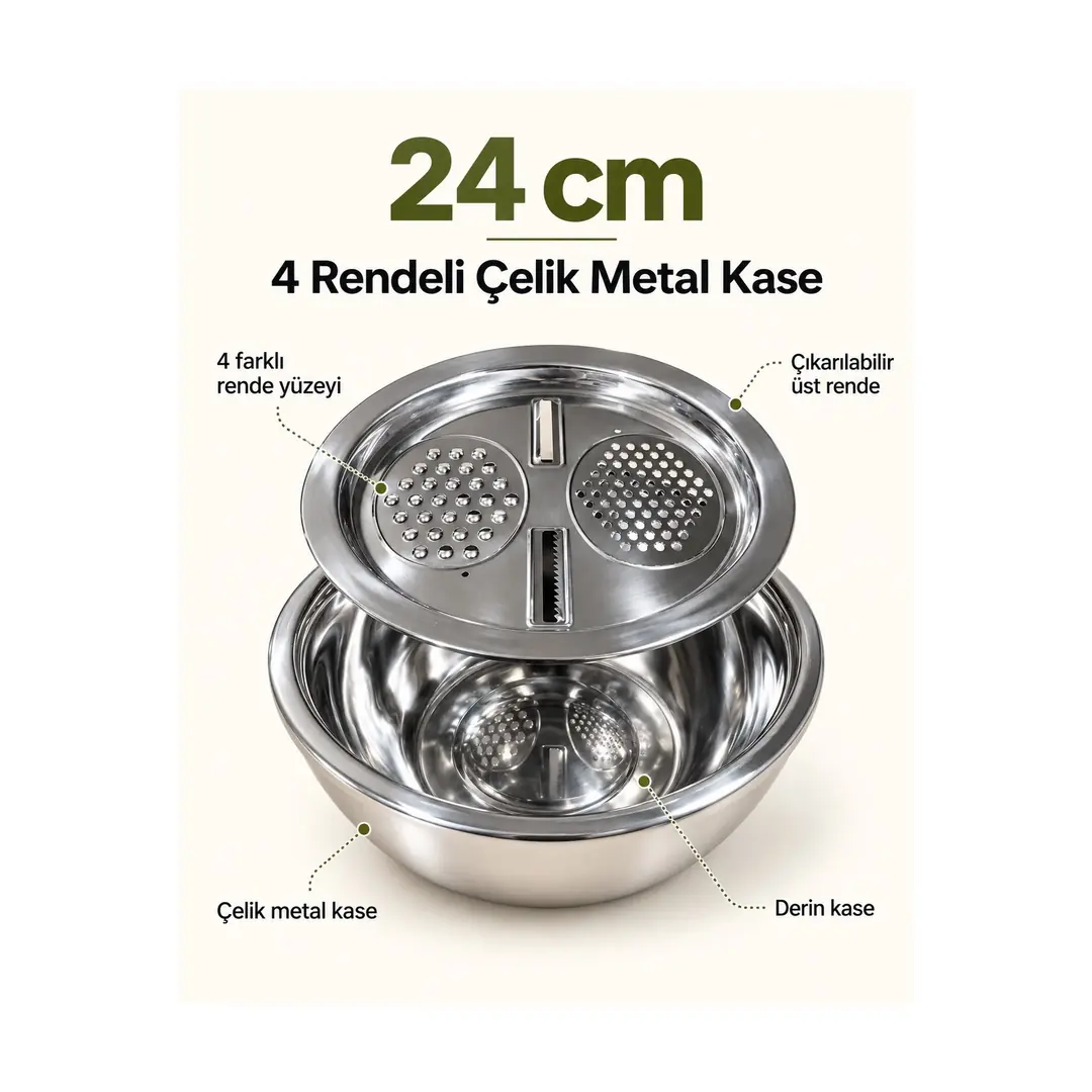BARUTÇU RENDELİ CHEF KASE 24CM