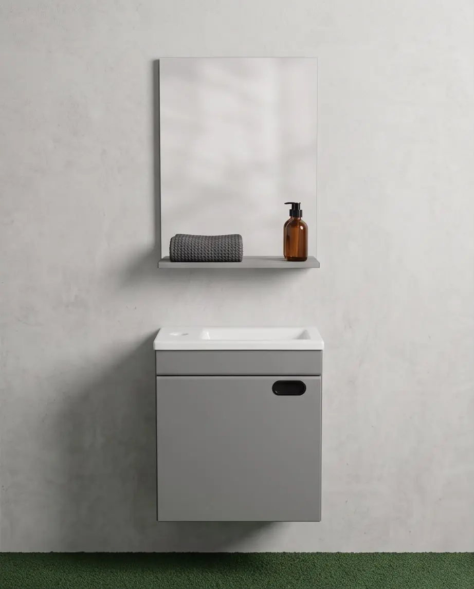 ÇERÇİ PVC BANYO DOLAP SETİ 43CM AKOR 43