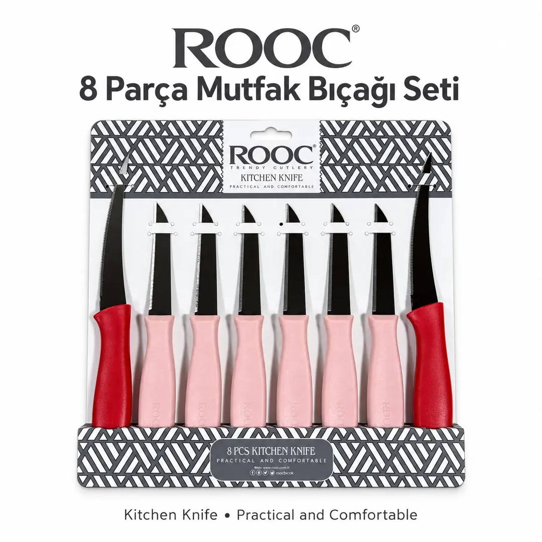 HAUSPRO ROOC BIÇAK SETİ 8Lİ