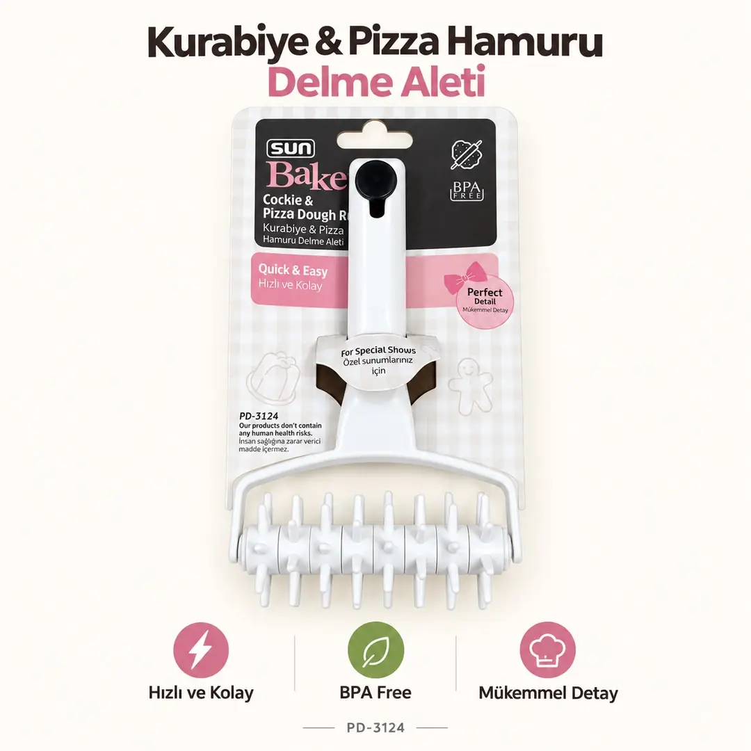 SUN PLAST KURABİYE PİZZA HAMUR RULETİ PD-3124