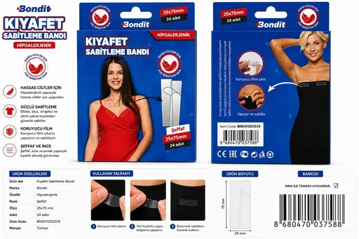 [137423] OLGUN BONDİT KIYAFET DEKOLTE BANDI 25X75