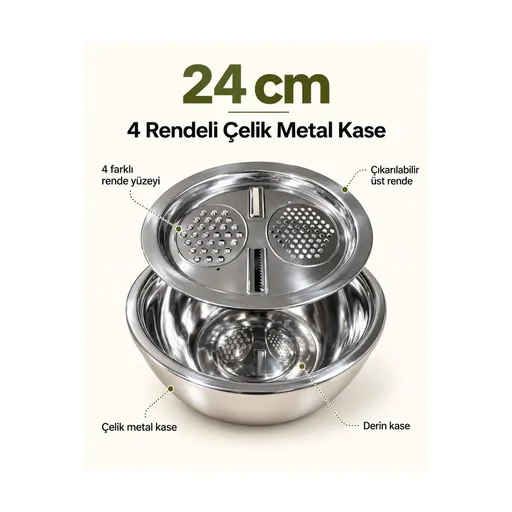 [156562] BARUTÇU RENDELİ CHEF KASE 24CM