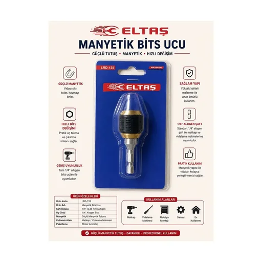 [156860] ORHAN ELTAŞ MANYETİK BİTS UÇ TUTUCU LRD-135