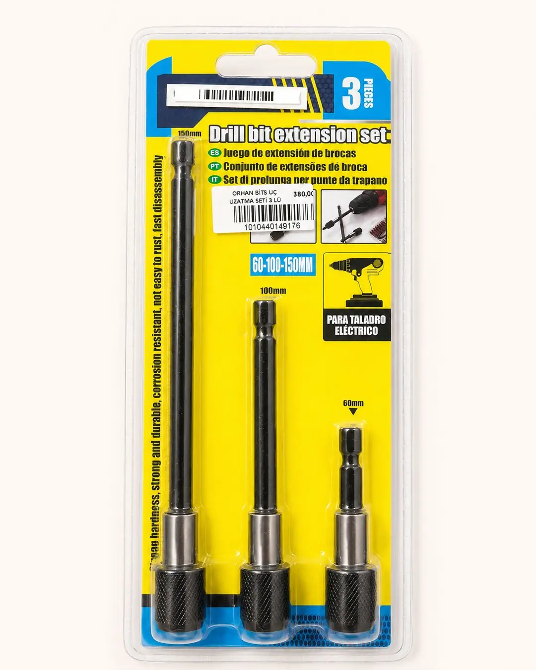 [159948] ORHAN BİTS UÇ UZATMA SETİ 3 LÜ 60-100-150MM